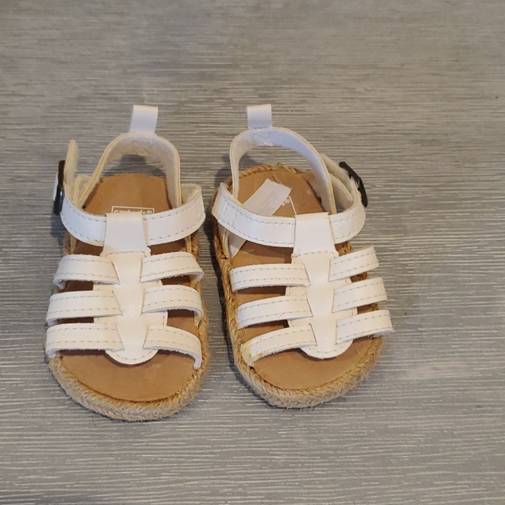 White baby carter sandals